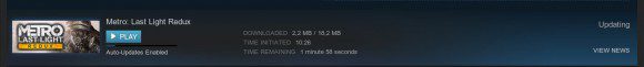 Update für Metro: Last Light ist angenehme 18,2 MByte groß