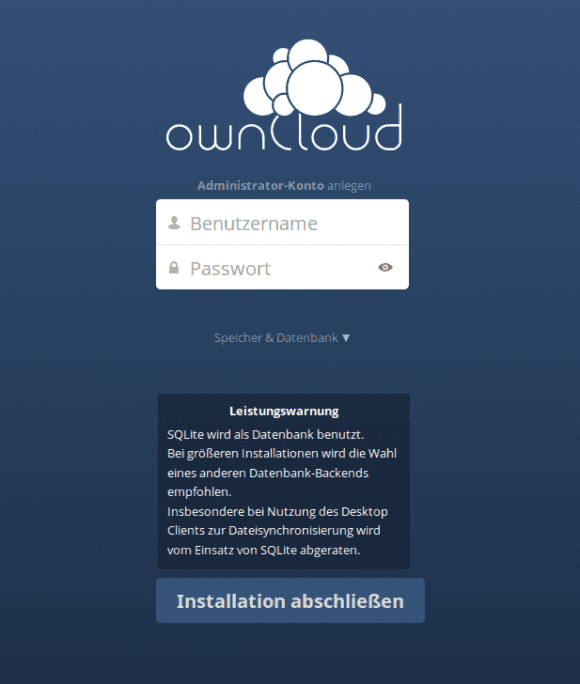 ownCloud 8 Server: SQLite nicht sehr performant