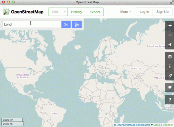 Routenplaner in OpenStreetMap.org (Quelle: .openstreetmap.org)