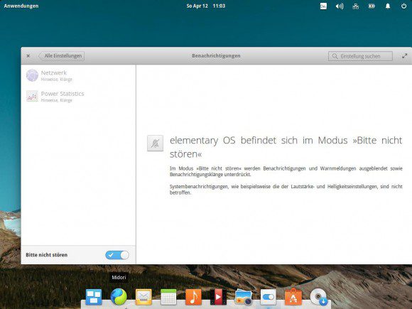 elementary OS 0.3: Bitte nicht stören