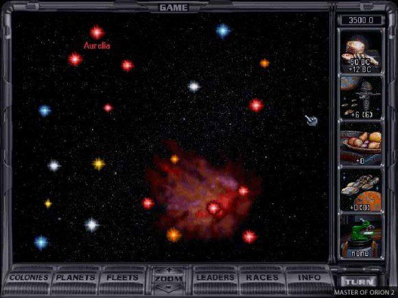 Master of Orion 2: Sternenkarte (Quelle: Gog.com)