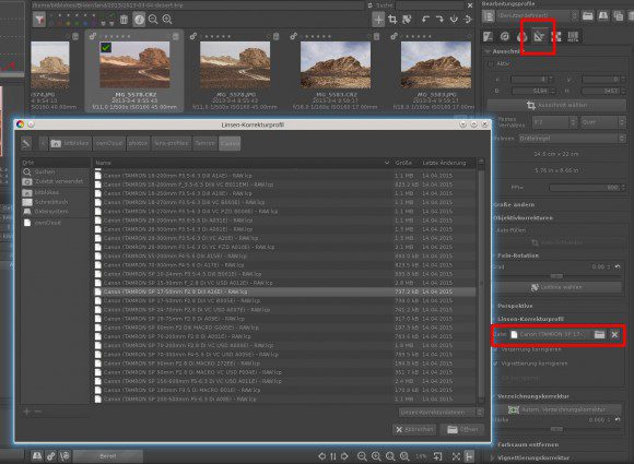 LCP-Dateien in RawTherapee nutzen