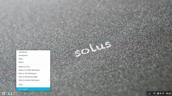 Solus 2: Pin to Panel