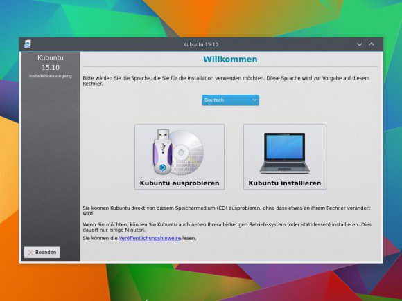 Kubuntu 15.10 Wily Werewolf Alpha 1: Ausprobieren oder Installieren