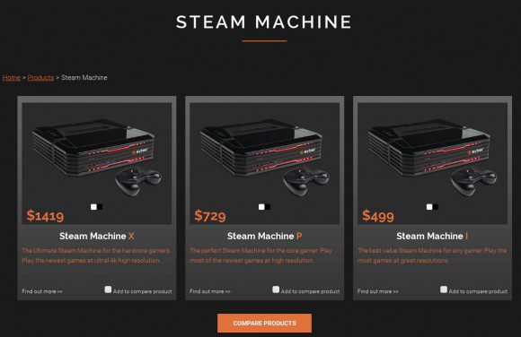 Drei Steam Machines von Syber