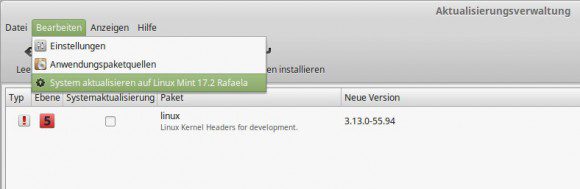 Upgrade auf Linux Mint 17.2