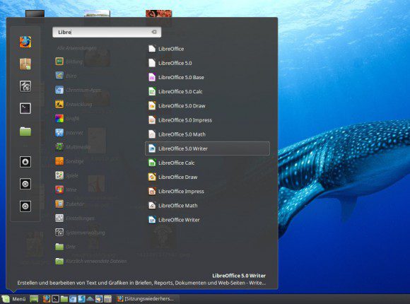 LibreOffice 5 unter Linux Mint 17.2 installiert