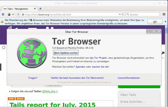 Tor Browser 5.0 basiert auf Firefox 38 ESR - Hinter .onion stehen die Macher von Tor