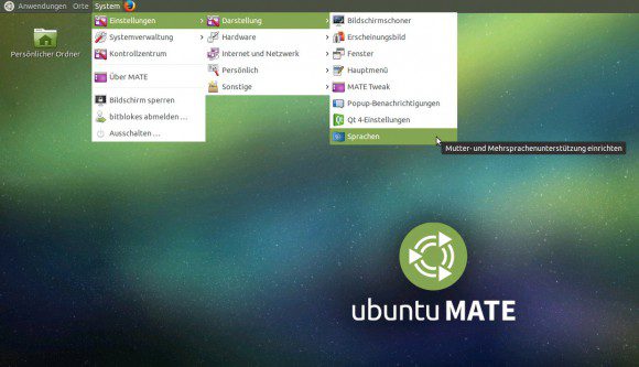 Klickt man beo Ubuntu MATE 15.04 für das Raspberry Pi 2 auf dieses Symbol, werden die Sprachpakete nachinstalliert