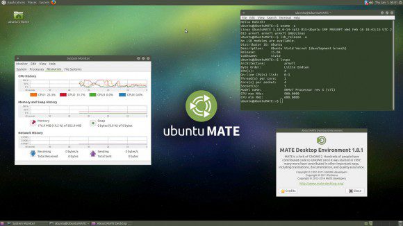 Ubuntu 15.04 MATE für Raspberry Pi 2: Läuft auch auf dem Banana Pi (Quelle: ubuntu-mate.org)