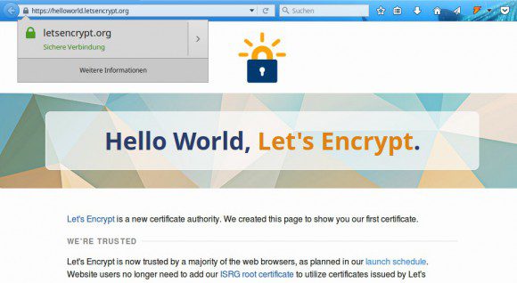 Let's Encrypt: Bald für alle