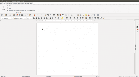NotebookBar im Writer (Quelle: wiki.documentfoundation.org) - für LibreOffice 5.1 allerdings noch nicht relevant