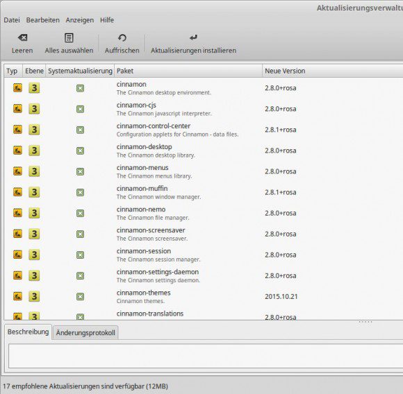 Cinnamon 2.8 ist bereit zur Installation