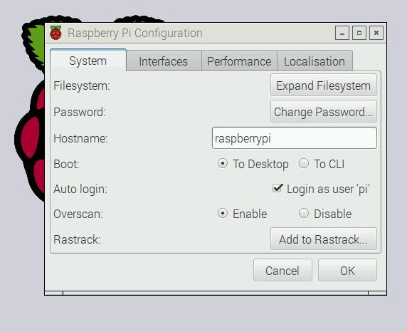 Raspberry Pi Configuration: System