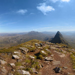 Suilven in Scotland / Highlands – 360° Panorama and the long way to the top