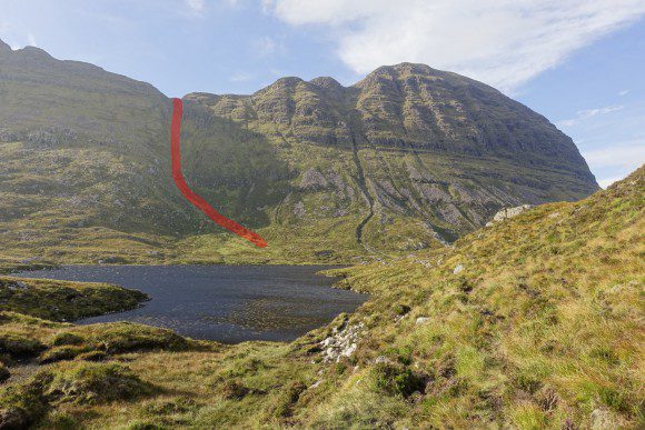 Way to the summit of the Suilven