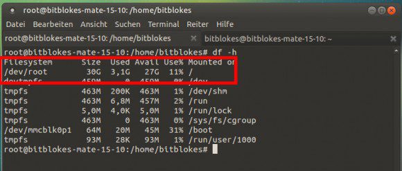 Ubuntu MATE 15.10: Dateisystem vergrößert