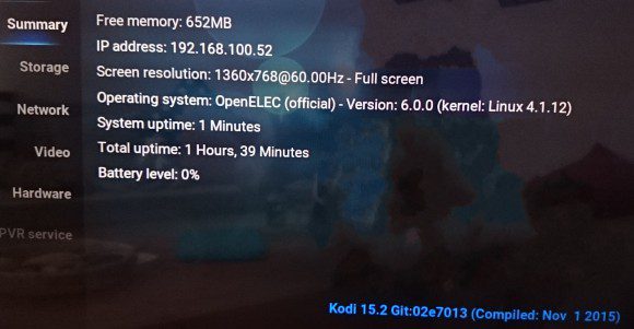 OpenELEC 6 mit Kodi 15.2