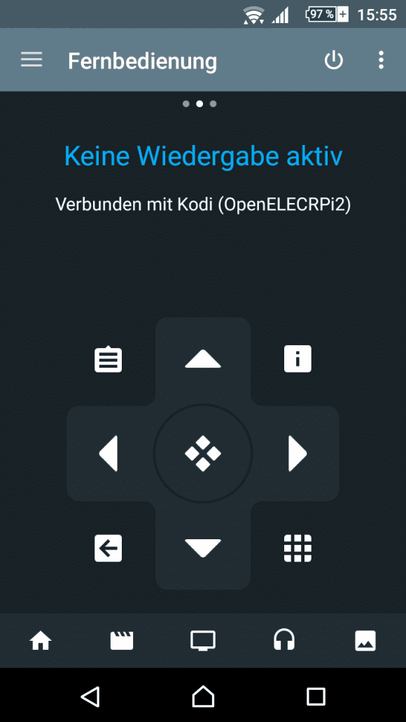 Kore als Remote oder Fernbedienung für Kodi