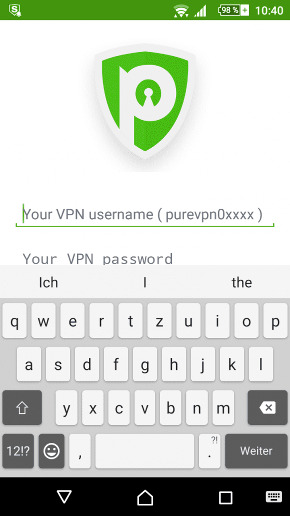 PureVPN: Einfach zu bedienende Android App