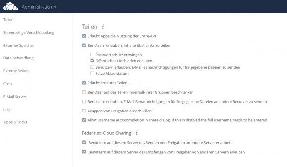 Das Training befasst sich mit der Administration von ownCloud 8