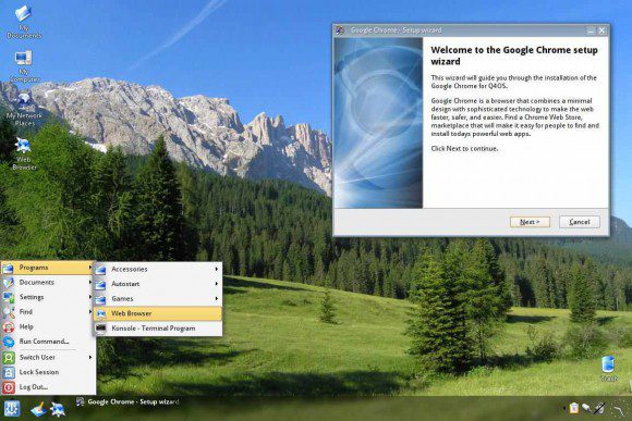 Trinity Desktop Environment ist eigentlich ganz nett (Quelle: q4os.org)