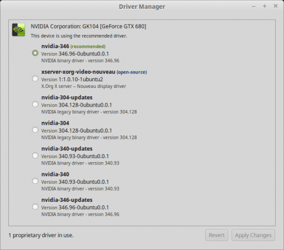 Treiber-Manager in Linux Mint 17.3 zeigt, ob Treiber Open Source sind (Quelle: linuxmint.com)