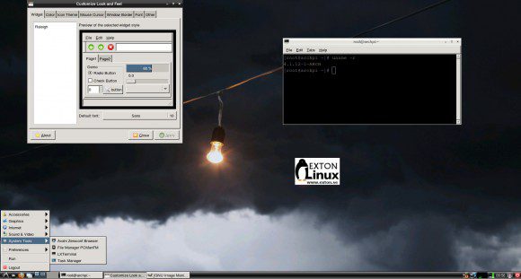 RaspArch mit LXDE als Desktop-Umgebung (Quelle: http://raspex.exton.se)