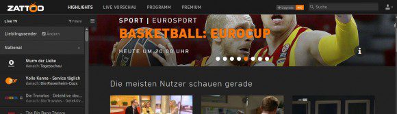 Zattoo funktioniert mit VPN