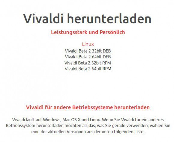 Vivaldi Beta 2 ist ab sofort verfügbar