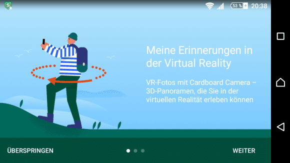 VR-Fotos mit Cardboard Camera ist einfach