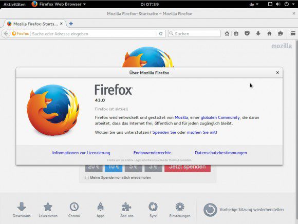 Mozilla Firefox 43