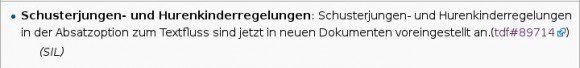 LibreOffice 5.1 RC1 kümmert sich um Hurenkinder und Schusterjungen