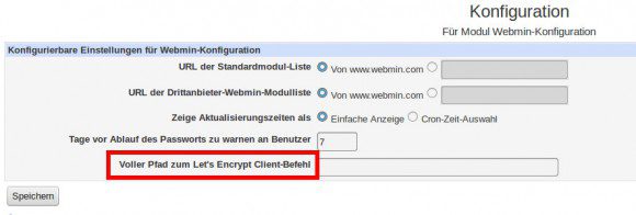 Webmin 1.780 mit Unterstützung für Let's Encrypt