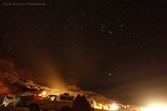 Sternenklare Nacht mit Orion am Firmament