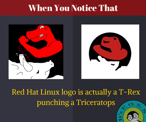 Red Hat Logo oder T-Rex schlägt Triceratops?