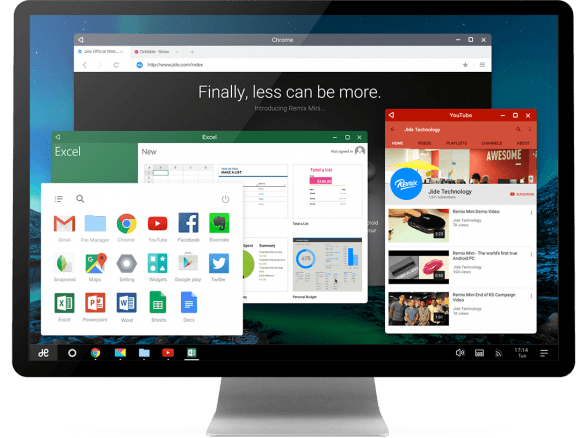 Remix OS ist ab sofort als Verson 2.0.1 verfügbar (Quelle: jide.com)