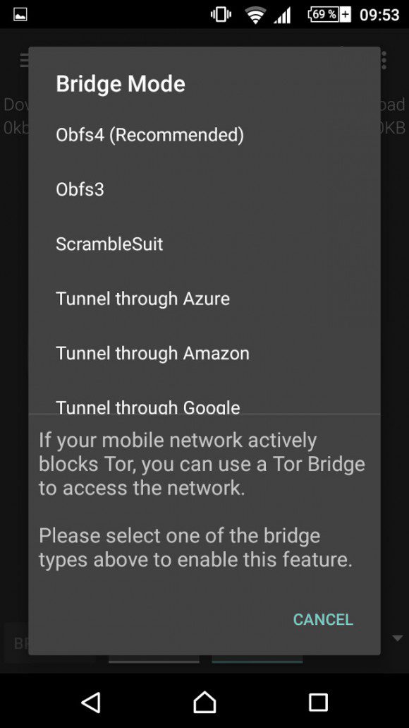 Orbots Bridge-Modus
