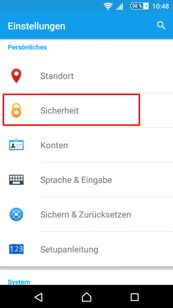 Sicherheit