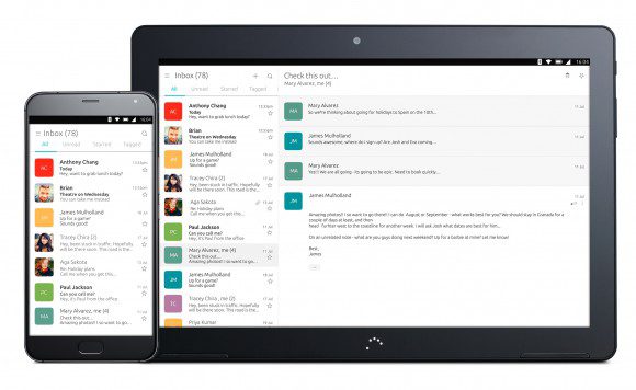 Konvergenz - Dekko auf dem Smartphone und Tablet (Quelle: ubuntu.com)