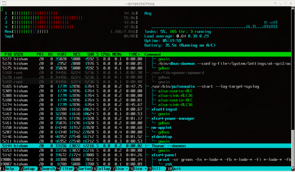 htop 2.0 (Quelle: hisham.hm)