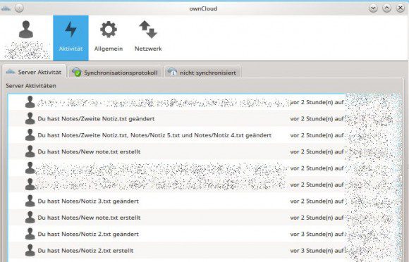 Die .txt-Dateien synchronisieren sich natürlich auch auf den Desktop