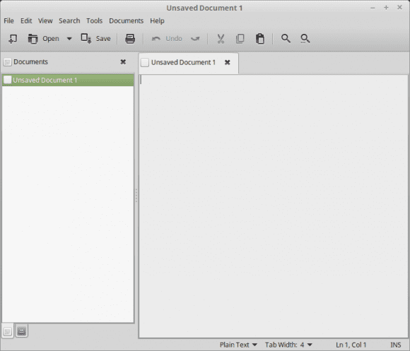 X-Apps: Der auf Pluma basierende Texteditor (Quelle: linuxmint.com)