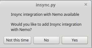 Insync mit Nemo-Unterstützung