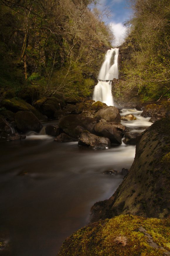 Wasserfall mit Verlaufsfilter verbessert