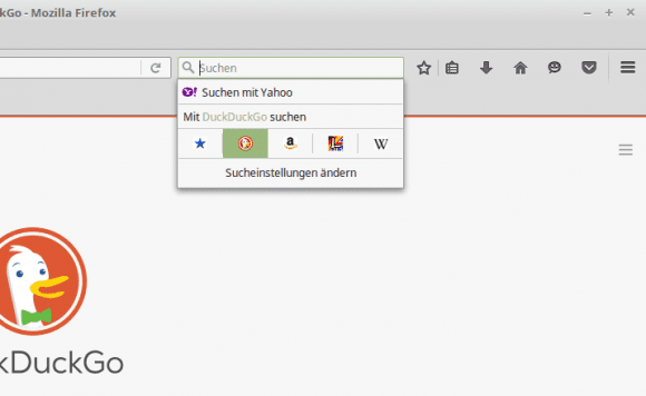 Suchmaschine bei Firefox umstellen