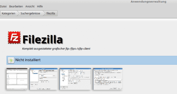 Ich hänge einfach an Filezilla