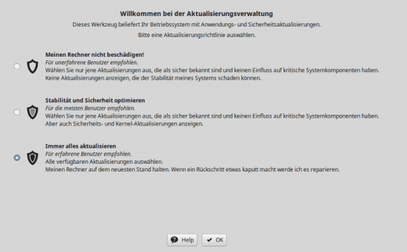 Wie darf ich Dein Linux Mint 18 aktualisieren?