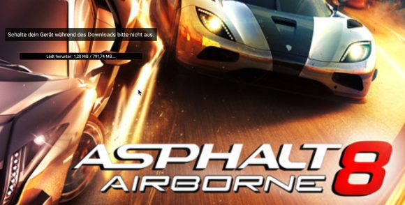 Nun lässt sich Asphalt 8 herunterladen