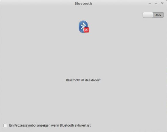 Bluetooth brauche ich nicht - wird deaktiviert